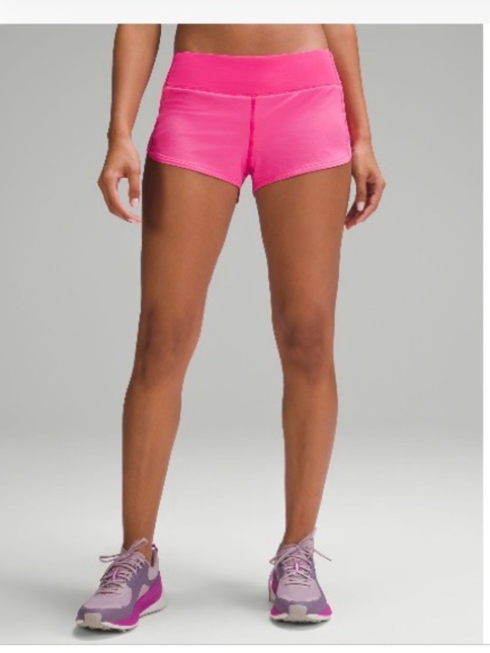 NWT! Lululemon Speed Up Low Rise Lined 2.5” Shorts in Sonic Pink - size 14